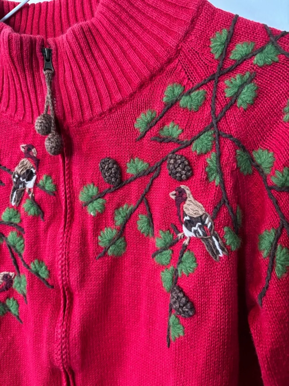 Vintage Coldwater Creek Women’s Small Red Cottagecore Coquette Feminine Sweater - Picture 2 of 7